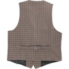 image:imageGioberti Mens 6 Button Formal Herringbone Tweed Vest91  Brown Graph