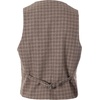 image:imageGioberti Mens 6 Button Formal Herringbone Tweed Vest91  Brown Graph