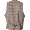 image:imageGioberti Mens 6 Button Formal Herringbone Tweed Vest92  Brown Herringbone Graph