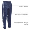 image:imageGioberti Mens Athletic Track Pants with Ribbed Zipper Ankle CuffNavy