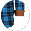 image:imageGioberti Mens Brushed Flannel 100 Cotton Plaid Checkered Shirt with Corduroy Contrast10  Blue  Navy