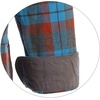 image:imageGioberti Mens Brushed Flannel 100 Cotton Plaid Checkered Shirt with Corduroy Contrast11  Gray  Blue  Orange