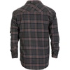 image:imageGioberti Mens Brushed Flannel 100 Cotton Plaid Checkered Shirt with Corduroy Contrast1134  Charcoal  Gray  Coral Highlight