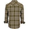 image:imageGioberti Mens Brushed Flannel 100 Cotton Plaid Checkered Shirt with Corduroy Contrast1148  Olive  White  Orange
