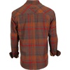 image:imageGioberti Mens Brushed Flannel 100 Cotton Plaid Checkered Shirt with Corduroy Contrast1150  Gray  Burnt Orange  Red
