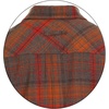 image:imageGioberti Mens Brushed Flannel 100 Cotton Plaid Checkered Shirt with Corduroy Contrast1150  Gray  Burnt Orange  Red