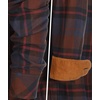 image:imageGioberti Mens Brushed Flannel 100 Cotton Plaid Checkered Shirt with Corduroy Contrast1151  Navy  Brown  Magenta