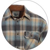 image:imageGioberti Mens Brushed Flannel 100 Cotton Plaid Checkered Shirt with Corduroy Contrast12  Blue  Gold