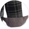 image:imageGioberti Mens Brushed Flannel 100 Cotton Plaid Checkered Shirt with Corduroy Contrast34  Charcoal  Black