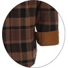 image:imageGioberti Mens Brushed Flannel 100 Cotton Plaid Checkered Shirt with Corduroy Contrast57c  Chocolate  Black