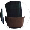 image:imageGioberti Mens Brushed Flannel 100 Cotton Plaid Checkered Shirt with Corduroy Contrast67  Navy  Black  Green