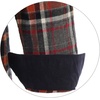 image:imageGioberti Mens Brushed Flannel 100 Cotton Plaid Checkered Shirt with Corduroy Contrast68  Orange  Black  White Highlight