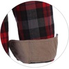 image:imageGioberti Mens Brushed Flannel 100 Cotton Plaid Checkered Shirt with Corduroy Contrast71  Black  Red  Blue Highlight