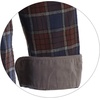 image:imageGioberti Mens Brushed Flannel 100 Cotton Plaid Checkered Shirt with Corduroy Contrast73  Brown  Navy  Black Line
