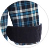 image:imageGioberti Mens Brushed Flannel 100 Cotton Plaid Checkered Shirt with Corduroy Contrast75  Turquoise  Black  White Highlight