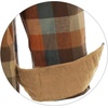 image:imageGioberti Mens Brushed Flannel 100 Cotton Plaid Checkered Shirt with Corduroy Contrast78  Orange  Khaki  Teal