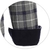 image:imageGioberti Mens Brushed Flannel 100 Cotton Plaid Checkered Shirt with Corduroy Contrast79  Gray  Navy  White Highlight