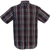 image:imageGioberti Mens Brushed Flannel 100 Cotton Plaid Checkered Shirt with Corduroy ContrastBlack