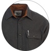 image:imageGioberti Mens Brushed Flannel 100 Cotton Plaid Checkered Shirt with Corduroy ContrastCharcoal