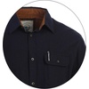 image:imageGioberti Mens Brushed Flannel 100 Cotton Plaid Checkered Shirt with Corduroy ContrastNavy
