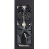 image:imageGioberti Mens Convertible Suspenders Bow Tie and Hanky SetDark Gray Set  Style 3