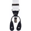 image:imageGioberti Mens Convertible Suspenders Bow Tie and Hanky SetWhite Set  Style 3