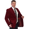 image:imageGioberti Mens Cotton Velvet Blazer JacketWine