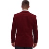 image:imageGioberti Mens Cotton Velvet Blazer JacketWine