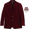 image:imageGioberti Mens Cotton Velvet Blazer JacketWine