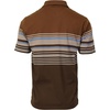 image:imageGioberti Mens Double Striped Contrast Polo Shirt with Pocket  Yarn DyeBrown  Style 931