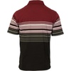 image:imageGioberti Mens Double Striped Contrast Polo Shirt with Pocket  Yarn DyeBurgundy  Style 931