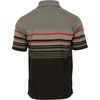 image:imageGioberti Mens Double Striped Contrast Polo Shirt with Pocket  Yarn DyeCharcoal C  Style 931