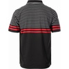 image:imageGioberti Mens Double Striped Contrast Polo Shirt with Pocket  Yarn DyeGray  Style 9327