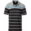 image:imageGioberti Mens Double Striped Contrast Polo Shirt with Pocket  Yarn DyeGray  Style 9328