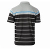 image:imageGioberti Mens Double Striped Contrast Polo Shirt with Pocket  Yarn DyeGray  Style 9328