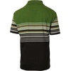 image:imageGioberti Mens Double Striped Contrast Polo Shirt with Pocket  Yarn DyeGreen  Style 931