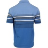 image:imageGioberti Mens Double Striped Contrast Polo Shirt with Pocket  Yarn DyeMarina Blue  Style 931