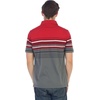 image:imageGioberti Mens Double Striped Contrast Polo Shirt with Pocket  Yarn DyeRed  Style 931