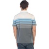 image:imageGioberti Mens Double Striped Contrast Polo Shirt with Pocket  Yarn DyeWhite  Style 931