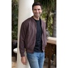 image:imageGioberti Mens Faux Suede Bomber Jacket with Warm Light Inner PaddingCamel