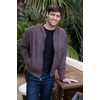 image:imageGioberti Mens Faux Suede Bomber Jacket with Warm Light Inner PaddingOlive
