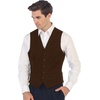 image:imageGioberti Mens Formal Suit Vest Fit for Business or Casual DressLight Brown