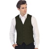 image:imageGioberti Mens Formal Suit Vest Fit for Business or Casual DressOlive