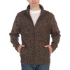 image:imageGioberti Mens Heavy Weight Cardigan Twisted Knit Regular Fit FullZipper SweaterBrown