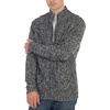 image:imageGioberti Mens Heavy Weight Cardigan Twisted Knit Regular Fit FullZipper SweaterCharcoal