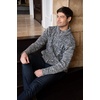 image:imageGioberti Mens Heavy Weight Cardigan Twisted Knit Regular Fit FullZipper SweaterNavy