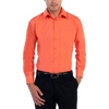 image:imageGioberti Mens Long Sleeve Solid Dress ShirtCoral