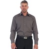 image:imageGioberti Mens Long Sleeve Solid Dress ShirtDark Gray