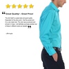 image:imageGioberti Mens Long Sleeve Solid Dress ShirtTeal