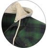 image:imageGioberti Mens Removable Hoodie 100 Cotton Plaid Checkered Flannel Button Down Shirt101  Green  Navy